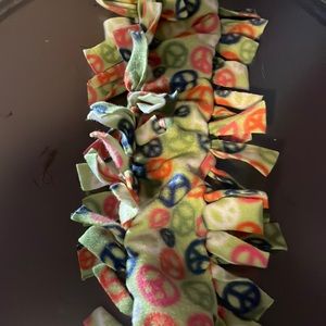 Peace sign homemade scarf
